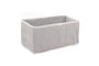 Hermia D2 Set Organizador Gris y Blanco de Tejido, 4 Piezas para el Hogar, Duradero y Elegante